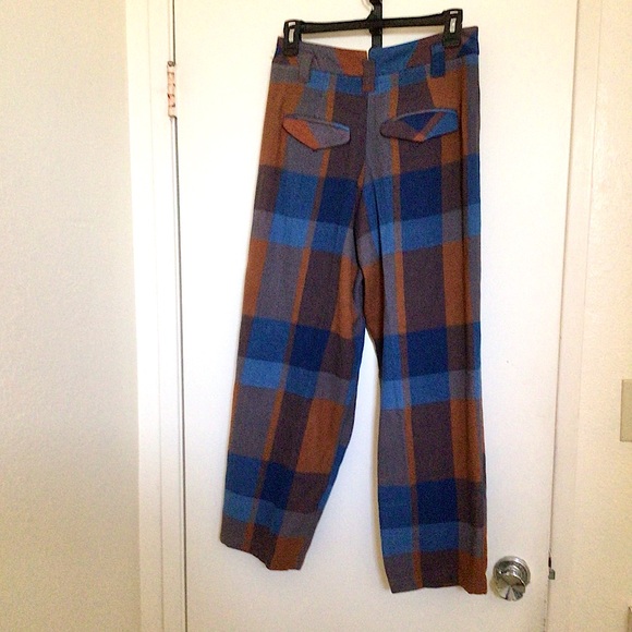 Free People Cass Slouchy Trousers in Indigo Combo - Picture 4 of 5